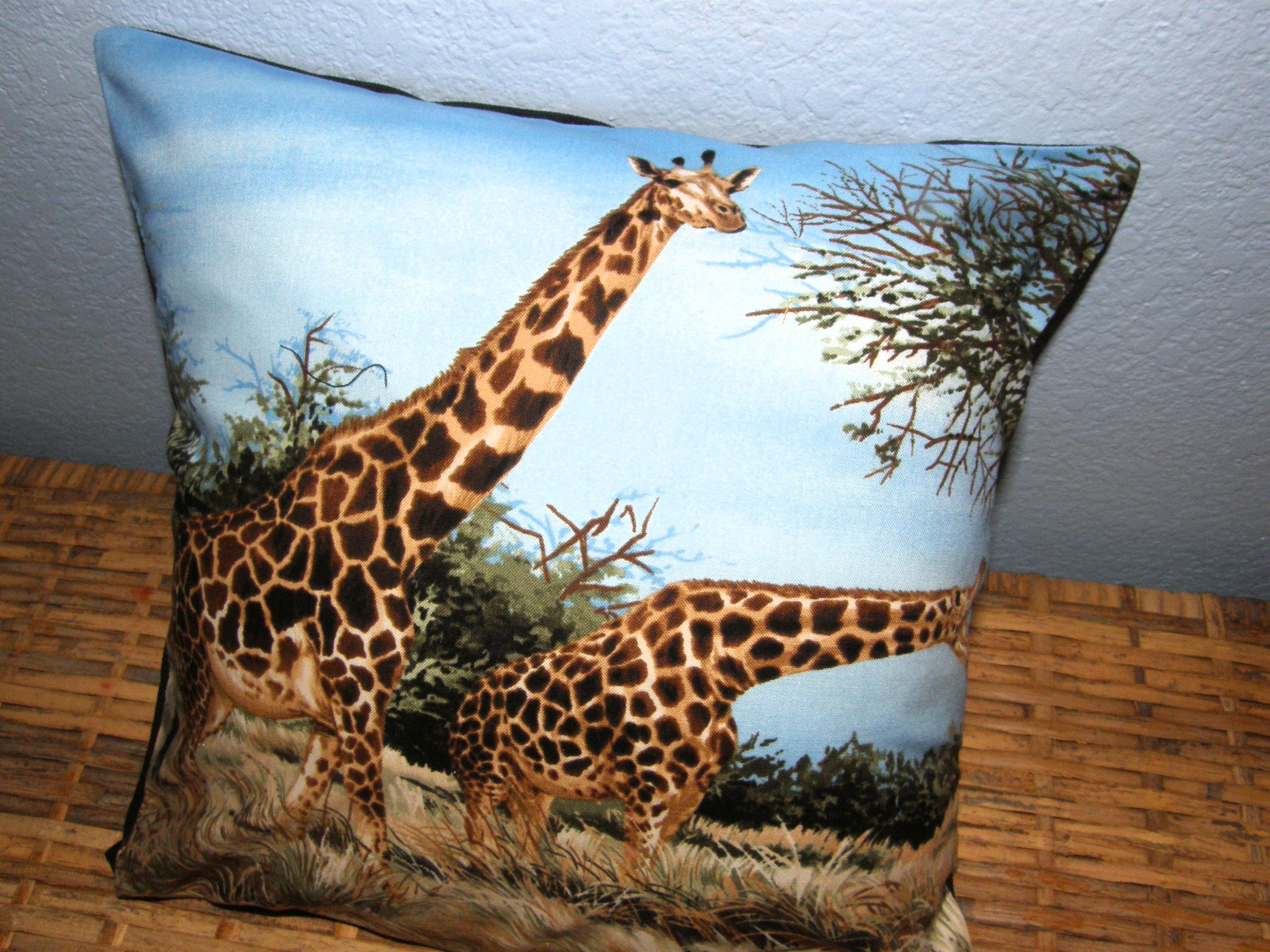 Giraffe Throw Pillow 12 includes pillow cover and Etsy