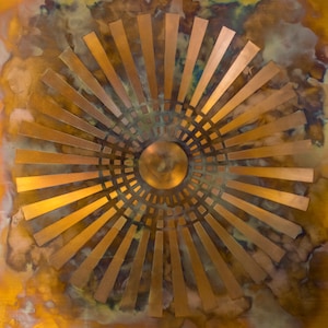 Pinwheel ray copper sun