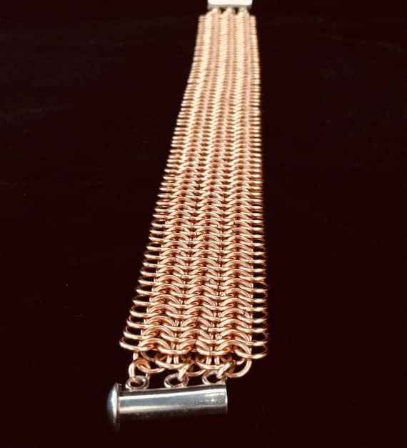Chainmail cuff bracelet clearance