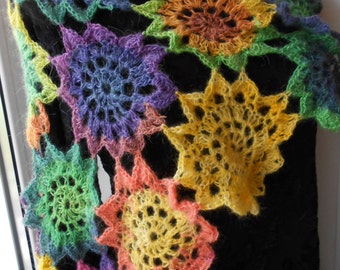 Crochet shawl crochet wrapcrochet scarfcrochet capelet FREE SHIPPING