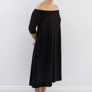 Dressy black dress with sleeves on sale