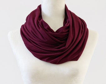 Jersey Infinity Scarf / More Colors! / Soft Scarf / Preshrunk / Lightweight Scarf / Gift Idea / Unisex Gift / Holiday / Cozy / Made in USA