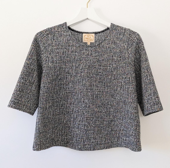 Dahlia 3/4 Sleeve Knit Cropped Top / More Fabrics!