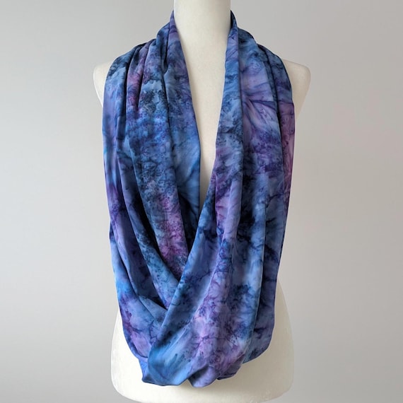 Hand Dyed Rayon Woven Infinity Scarf / More Colors!