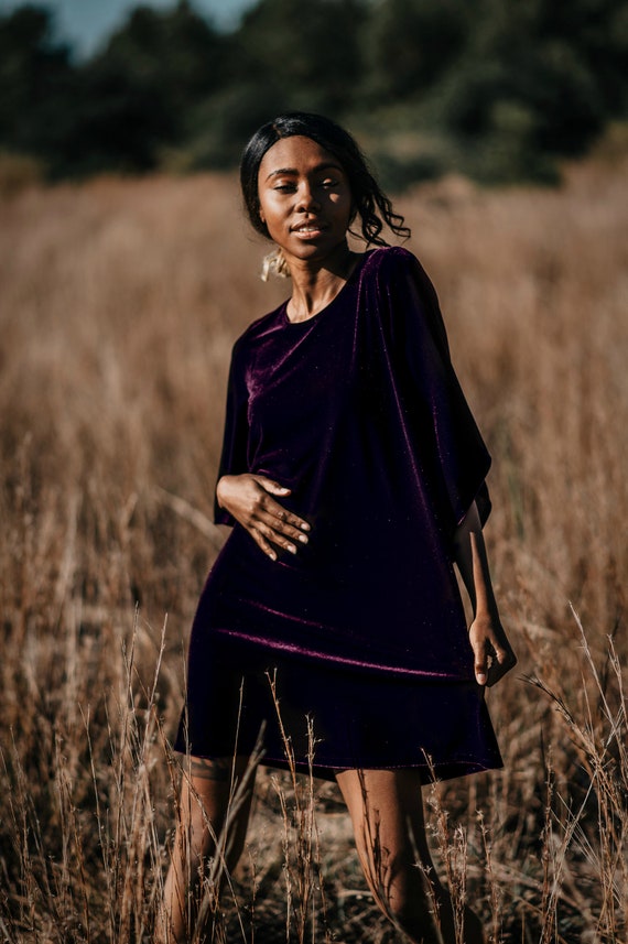 Flowy mauve dress hotsell