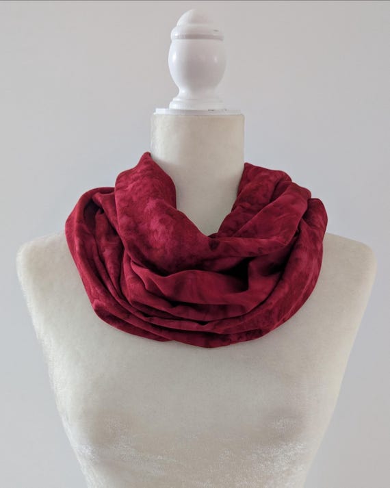 Hand Dyed Rayon Woven Infinity Scarf / More Colors!
