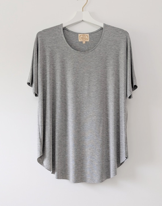 Half Sleeve Tunic Tee /  One Size / One Size Plus / More Colors!