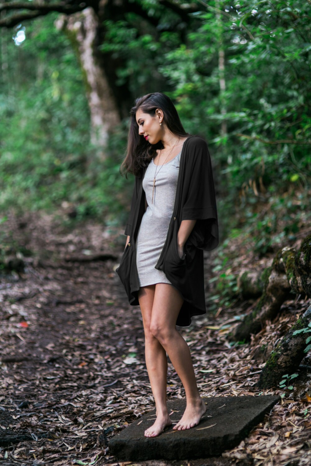 gold kimono cardigan