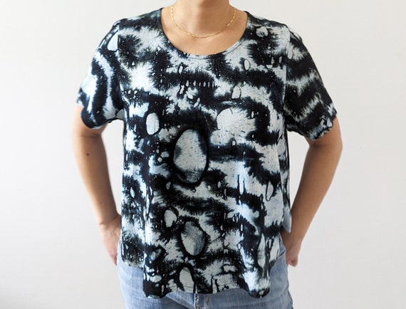 Woven Flowy Cropped Blouse or Tunic Blouse / More Colors!