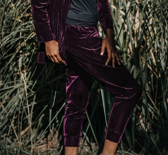 Velvet Joggers with Pockets / Choose Regular or Petite / More Colors!