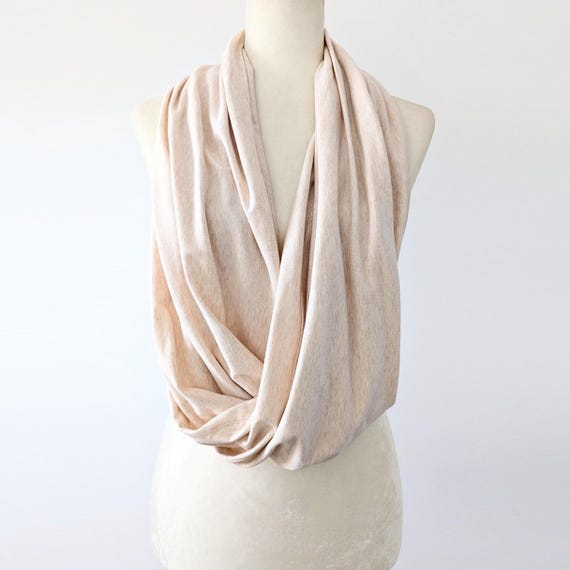 Bamboo Rayon Cotton Jersey Infinity Scarf / More Colors!