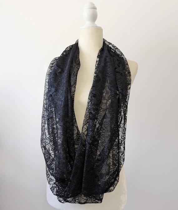 Black Lace Scarf