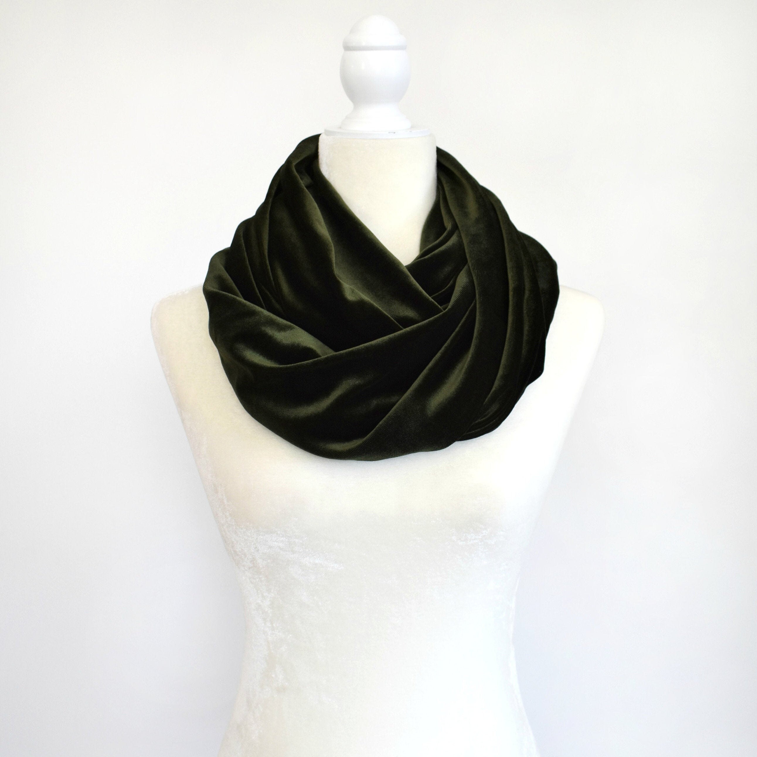 Velvet Scarf in Marone
