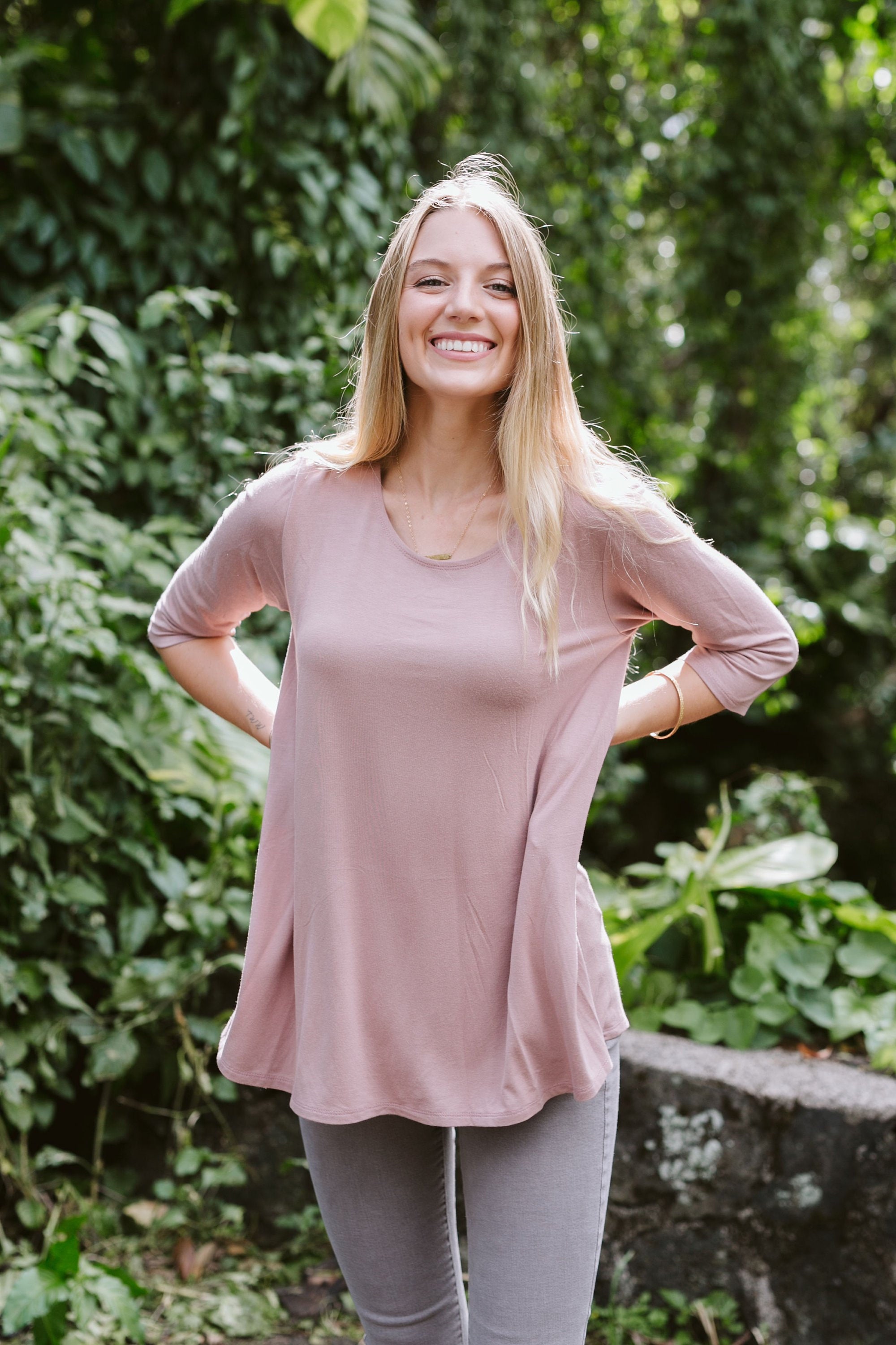 Kaya Swing Tunic / Flowy Top / Periwinkle Blue / Sage Green / Burgundy / Mauve / Black / Navy 