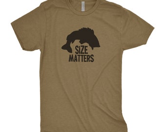 Size Matters Fishing T-Shirt, Fishing Dad Shirt, Fishing Gift, Fishing Lover Dad Tshirt, Father's Day Tshirt