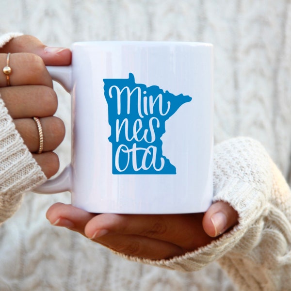 Minnesota Ceramic Mug, Ceramic Mug, 11 Ounce Mug, 15 Ounce Mug, Coffee Mug Personalized, Coffee Mug, Mug