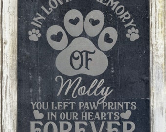 Pet Memorial Stone, Personalized Pet Memorial Stone, Dog Memorial Stone