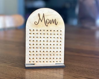 Earring Holder Stand - Wooden Earring Stand - Boho Earring Stand - Personalized Earring Stand - Arch Earring Stand - Girls Jewelry Stand