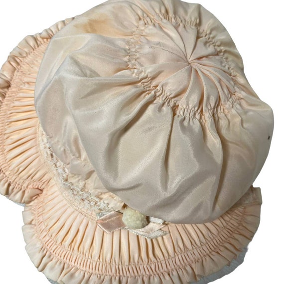 Vintage Baby Bonnet Hat 1930's -1940's - image 8