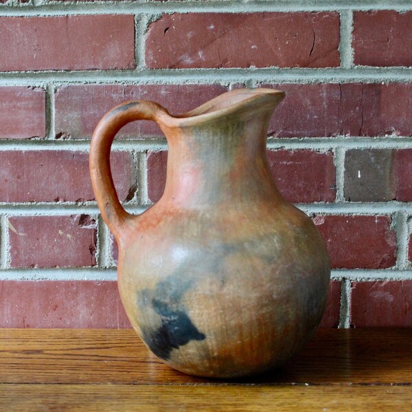 Terra Cotta Ceramic Pitcher