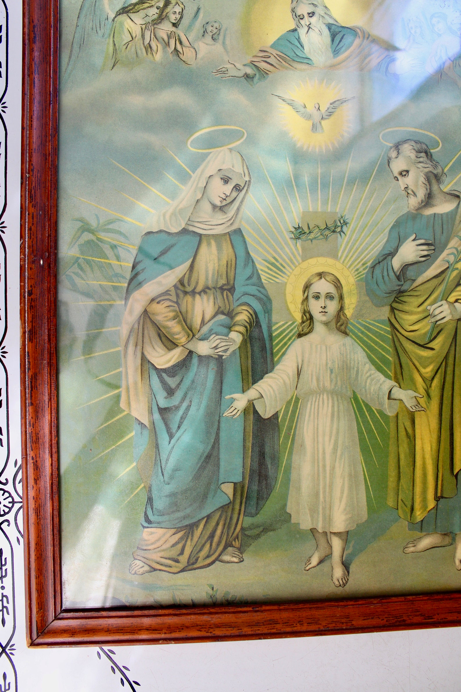 Vintage Religious Art Framed Victorian Lithograph of Jesus as Etsy