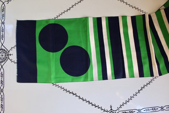 Mid Century Modern Geometric Oblong Scarf - image 1