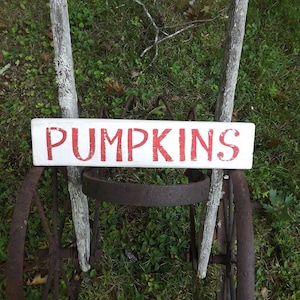 Pumpkin Sign, Recycled Pallet Wood Pumpkin Sign image 1