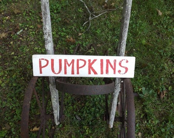 Pumpkin Sign, Recycled Pallet Wood Pumpkin Sign