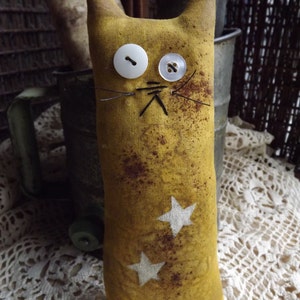 Primitive Cat Decor, Cat Lover Gift, Farmhouse Decor, Country Home Decor, Primitive Cat, Gift For Her image 4