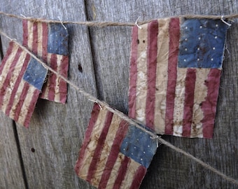 United States Flag Bunting, American Flag Banner