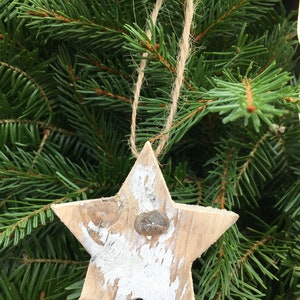 Chippy Stars, Star Ornaments Set of 5, Rustic Recycled Wood Stars - Etsy