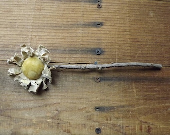 Primitive Shasta Daisy Flower Pokes, Bouqet of 5