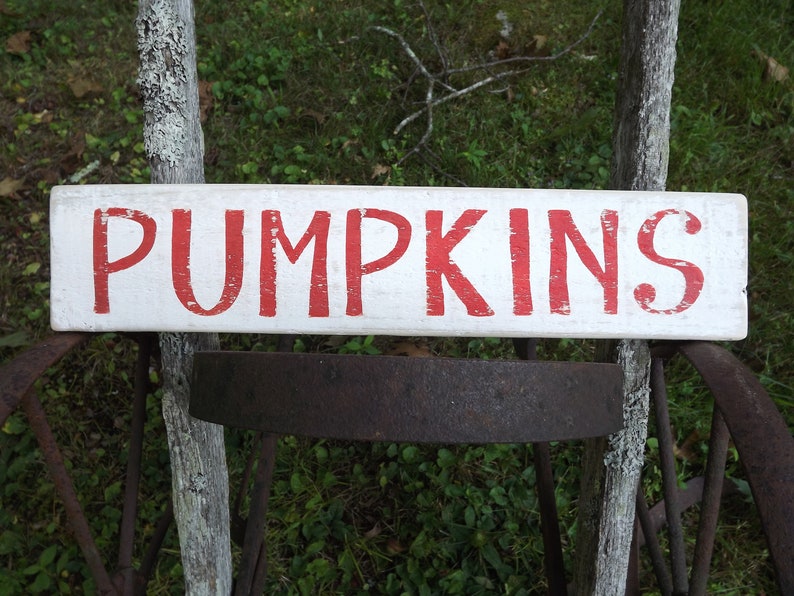 Pumpkin Sign, Recycled Pallet Wood Pumpkin Sign image 4