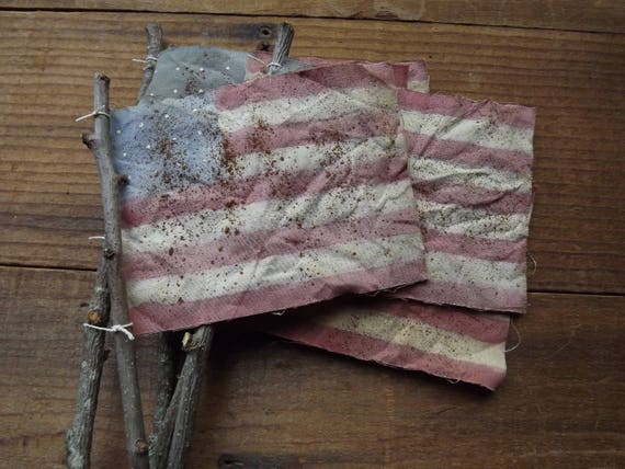 United States Flag, American Flag, Americana Decor, US Flag, 4th Of July, Patriotic Decor, Hand Painted Flag, Primitive Decor, Flag Poke
