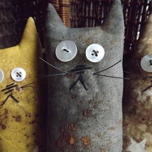 Primitive Cat Decor, Cat Lover Gift, Farmhouse Decor, Country Home Decor, Primitive Cat, Gift For Her image 1