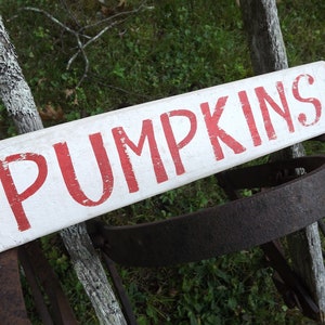 Pumpkin Sign, Recycled Pallet Wood Pumpkin Sign image 5