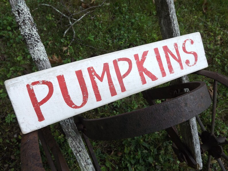 Pumpkin Sign, Recycled Pallet Wood Pumpkin Sign image 5