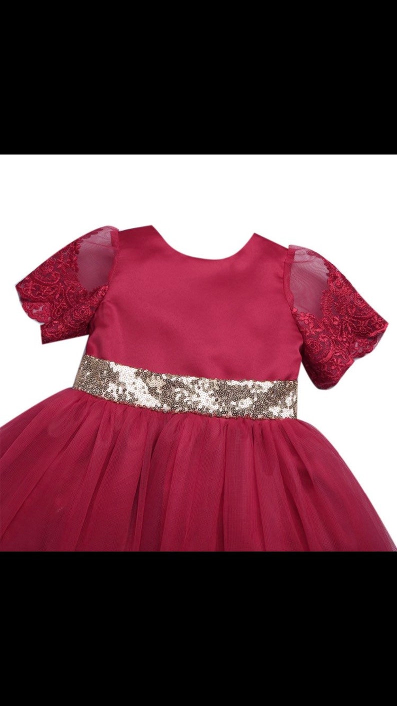 Perfect for Christmas Red Poofy Pageant Dress