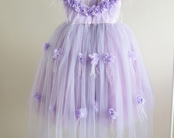 Lavender dress for baby girls