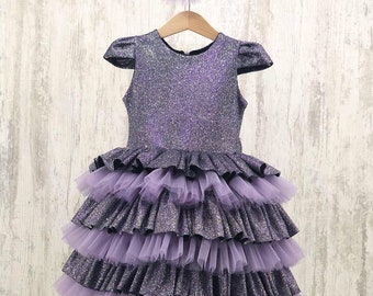 Sparkly Purple Baby Dress | Pageant Dress