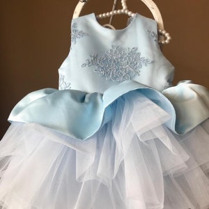 Blue dress for girls | powder blue dress for girls