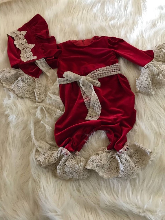 red velvet 2 piece outfit