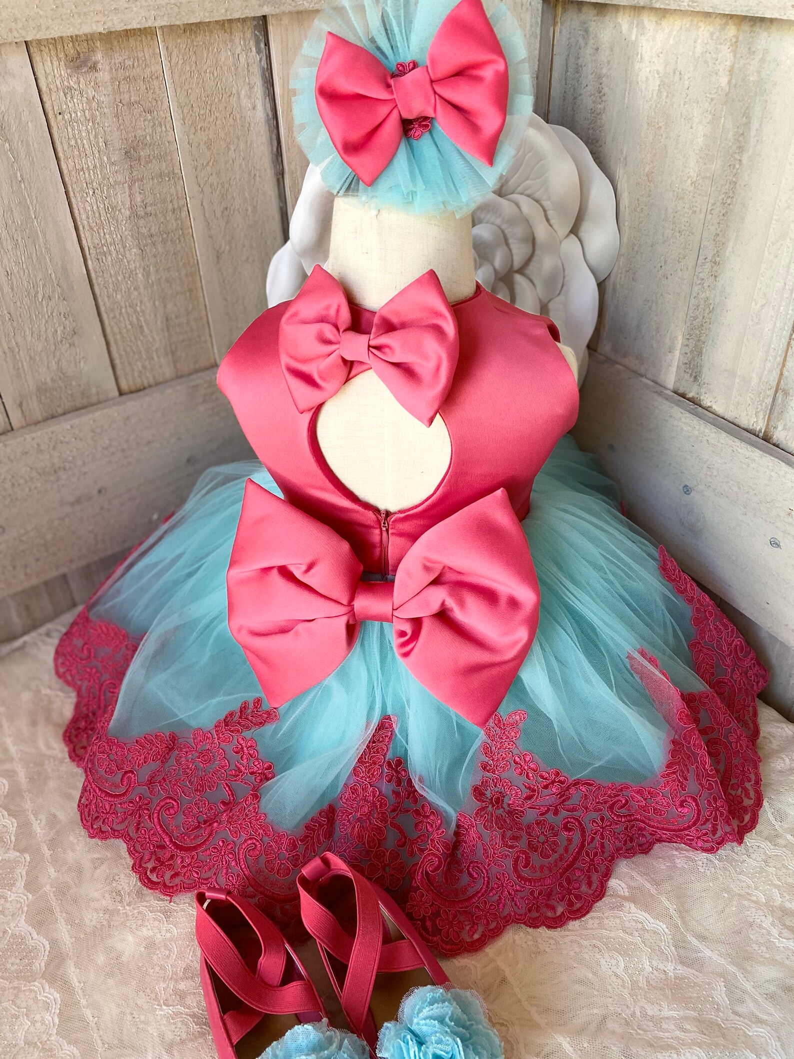 SALE Pageant Dress and Headband 12 to 18 Months Etsy