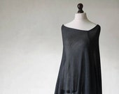 Women's cape/wool poncho/Women's sweater/knit poncho/anthracite poncho/women's poncho/knit cape/knit scarf/wrap sweater/knit sweater