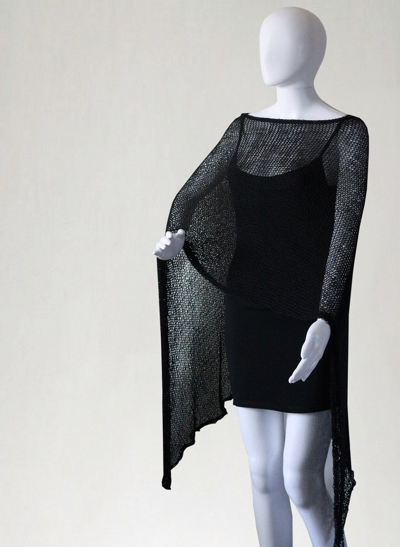 Loose Knit Beach Coverup Boho Poncho Lace Poncho Summer Etsy