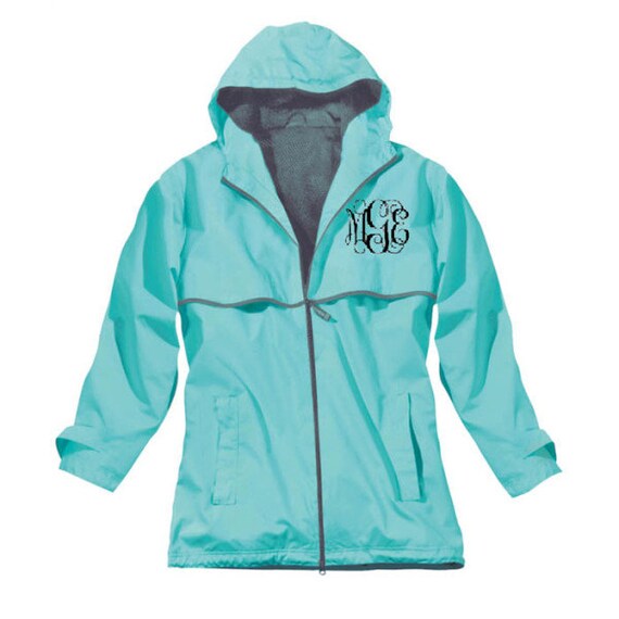 womens monogram rain jacket