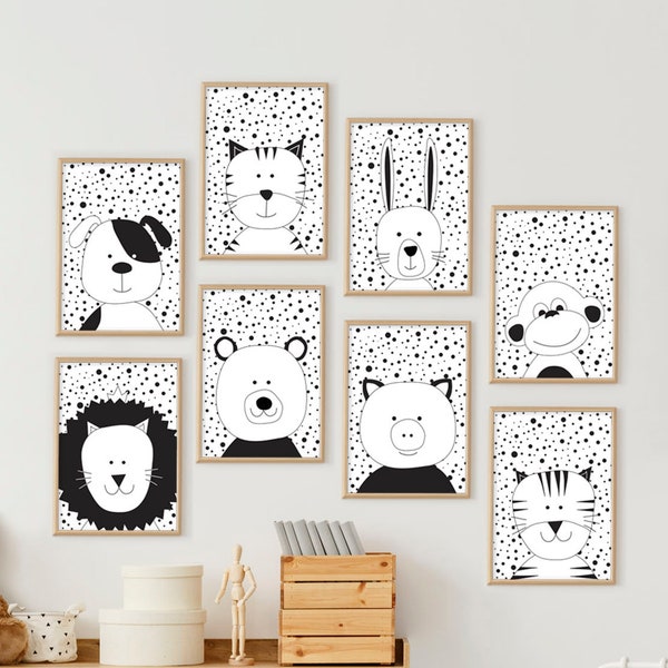 Black and White Nursery - Etsy