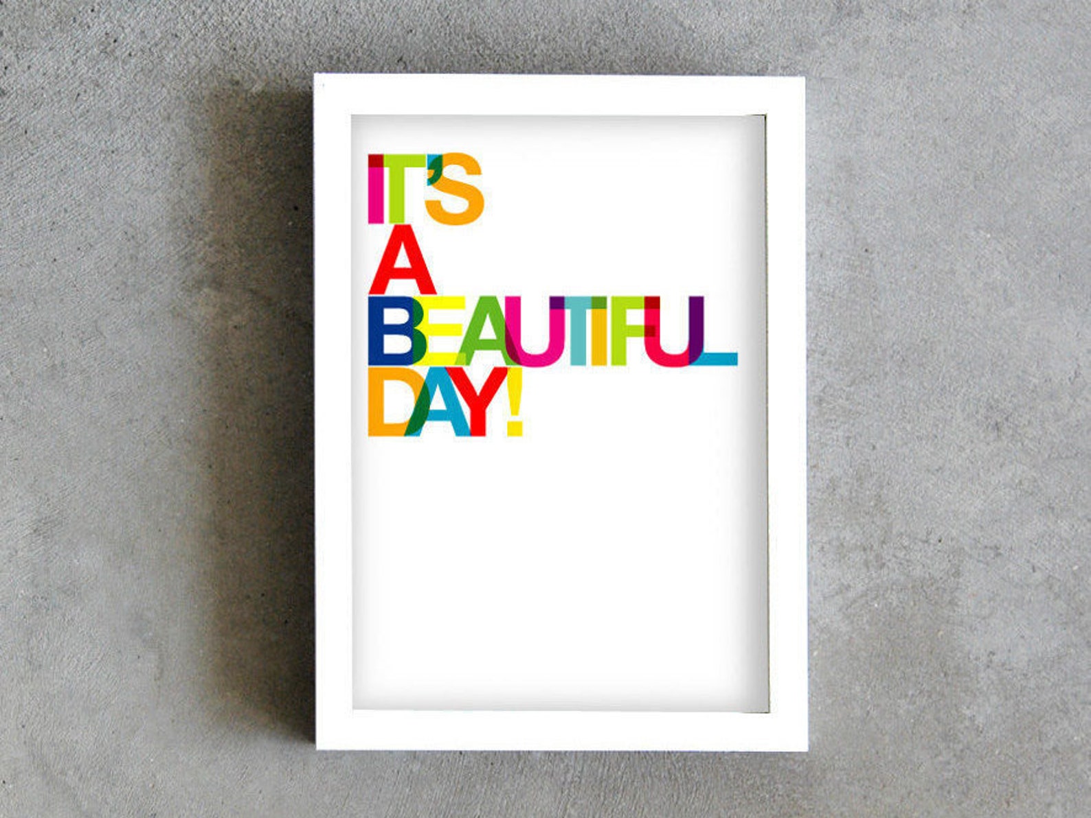 Digital download It's a beautiful day song lyrics wall | Etsy