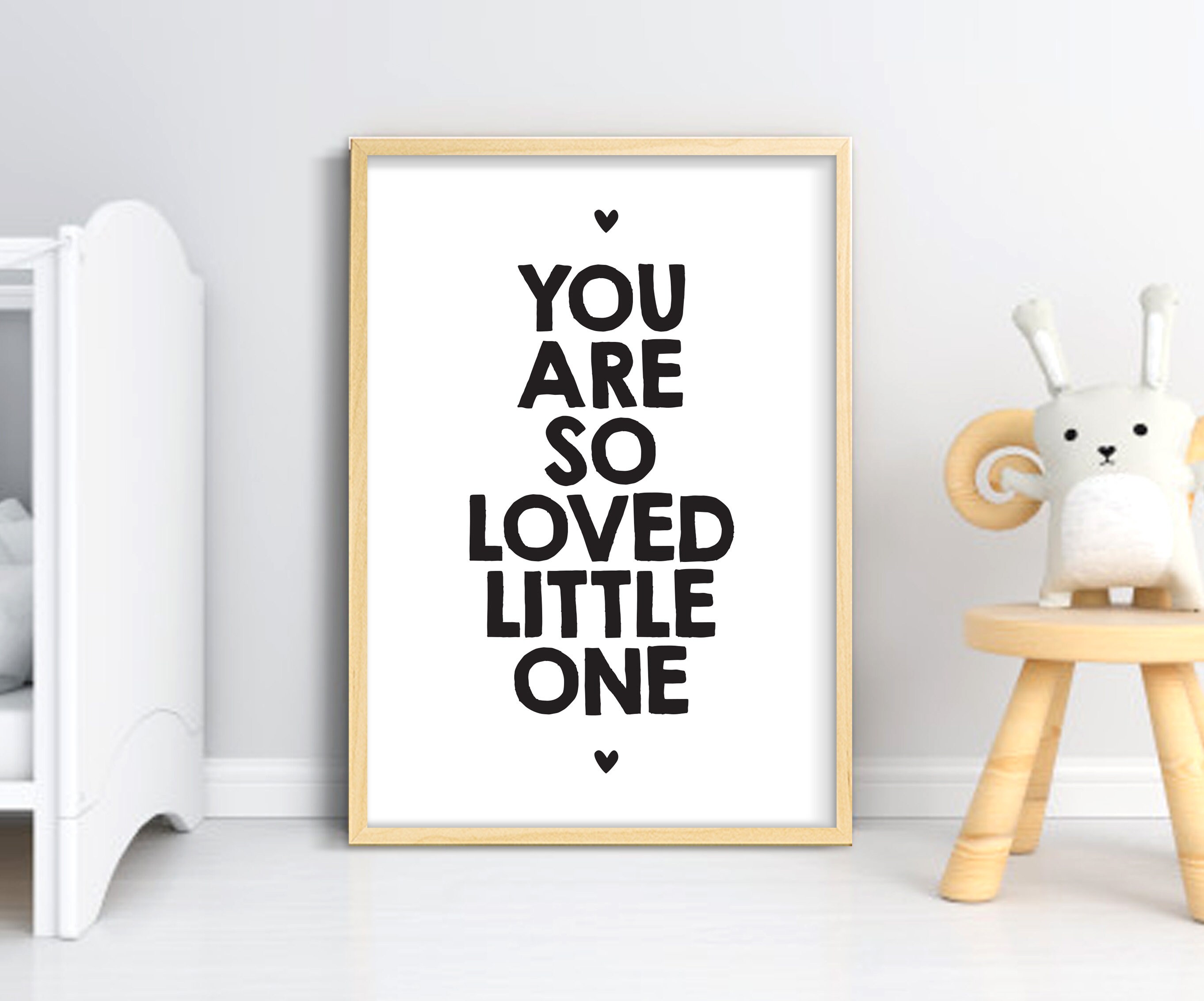 You are so loved little one printable wall art famous quote Etsy