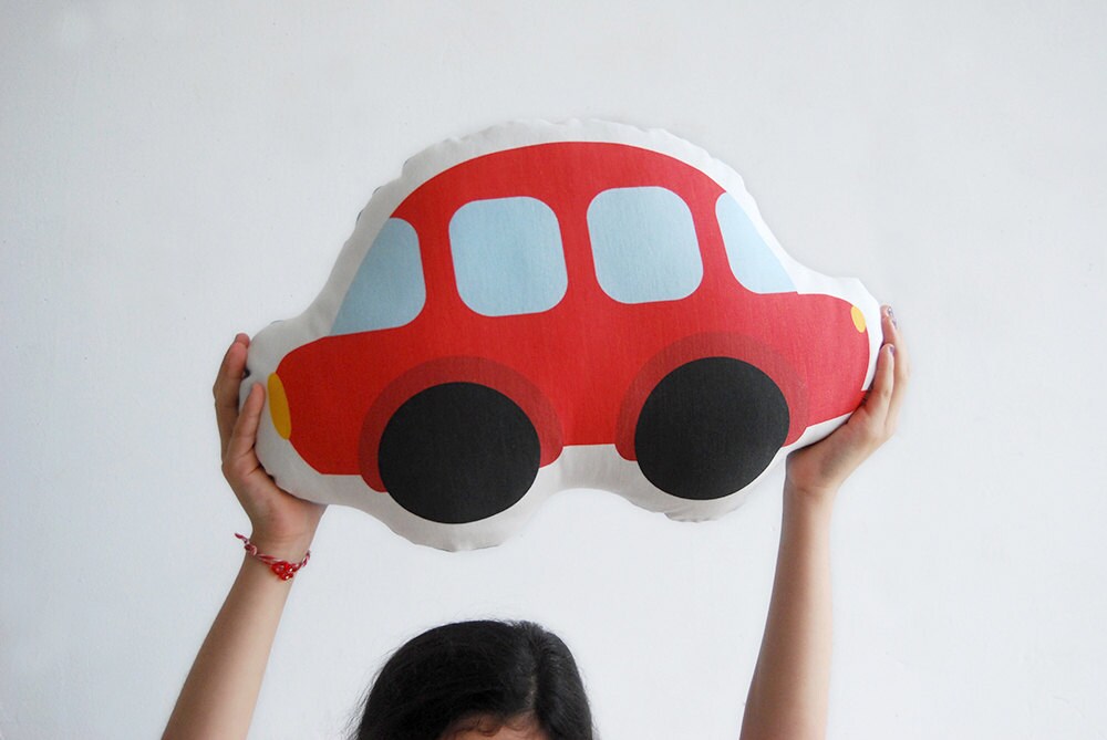 Red car Soft pillow stuffed toy soft toy Children pillow